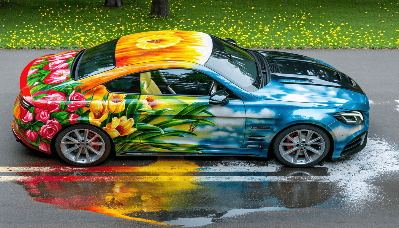 découvrez comment choisir une peinture de carrosserie innovante qui change de couleur selon les saisons et sublime votre véhicule tout au long de l'année.